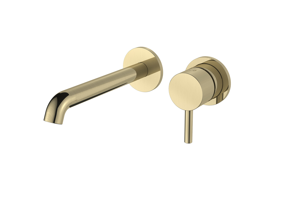 Mineral Matt Black Wall Mounted Basin Mixer