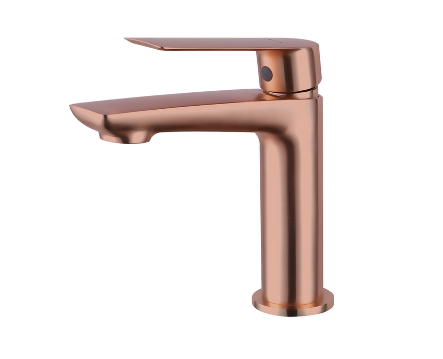 Sleek Matt Rodium Tall Basin Mixer with Click-Clack Waste