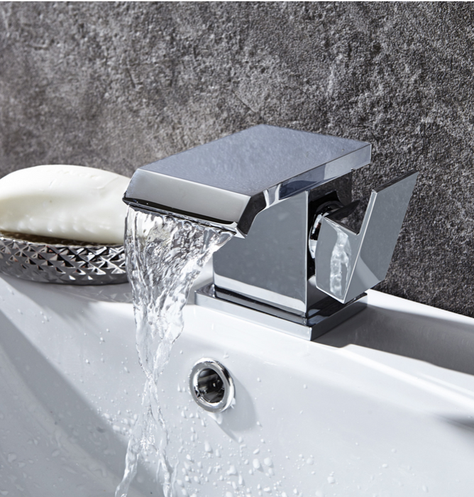 Estrada Chrome Basin Mixer with Click-Clack Waste