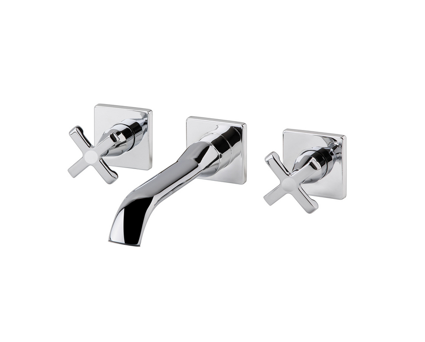 Holborn Chancery Chrome Wall Mounted Basin Mixer