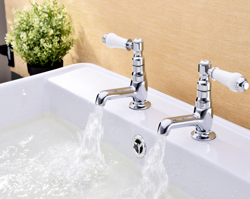 Holborn Lever Chrome Basin Taps