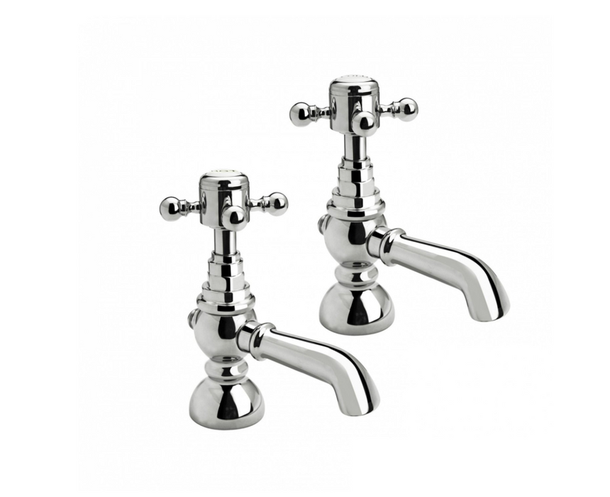 Holborn Edwardian Chrome Basin Taps