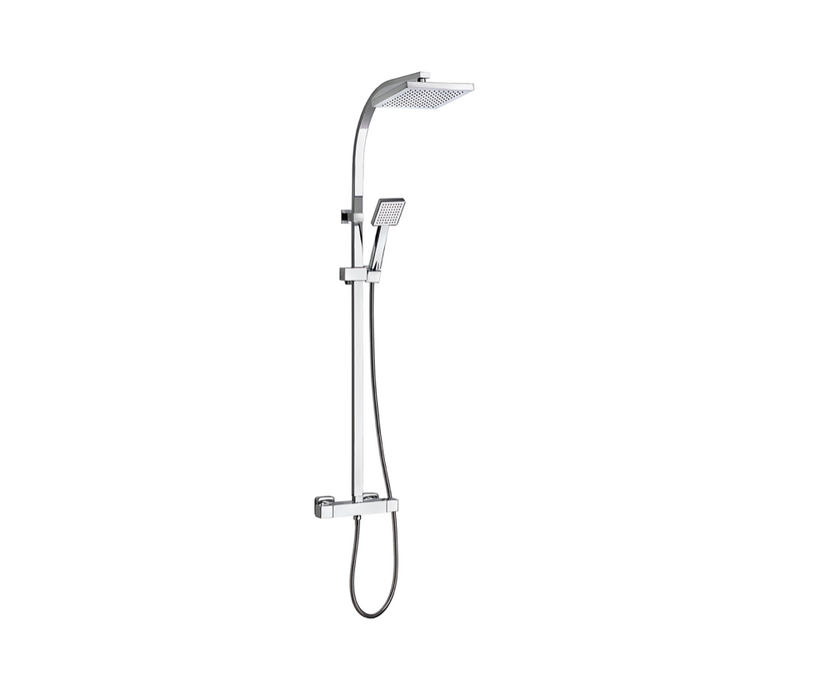 Flo Chrome Thermostatic Shower Column Mixer