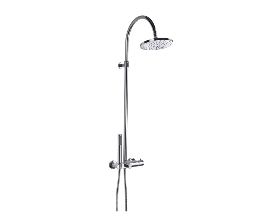Fusion Chrome Thermostatic Shower Column Mixer