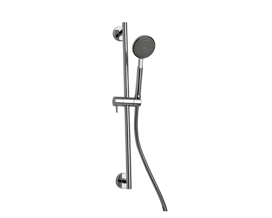 Pure Chrome Slide Rail Kit with Hand Shower and Double Seam Hose