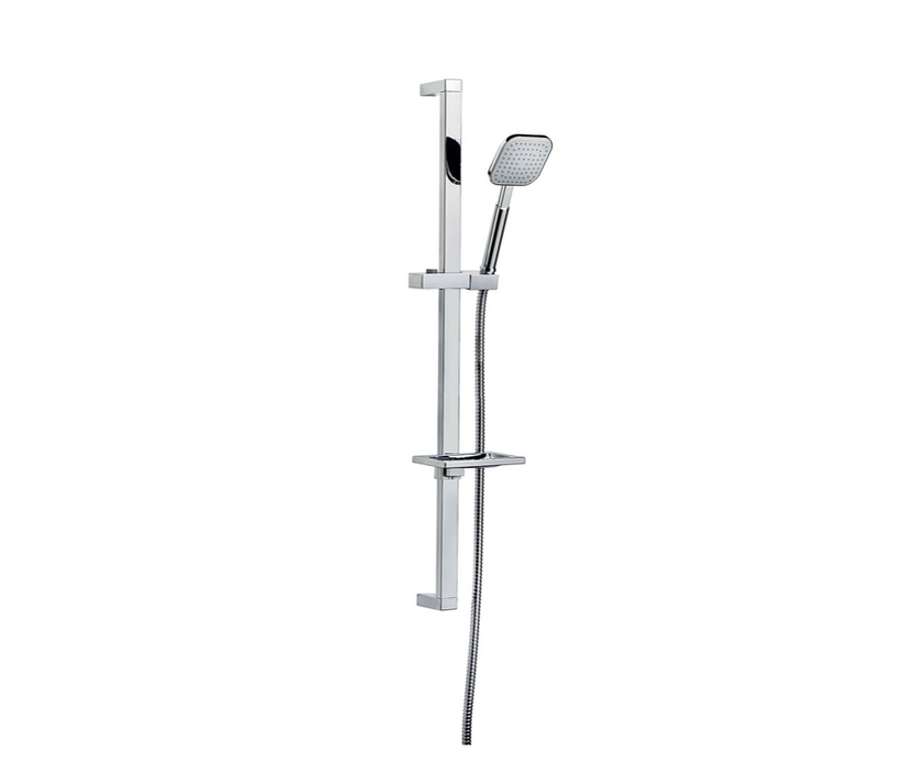 Quadra Chrome Slide Rail Kit with ABS Hand Shower