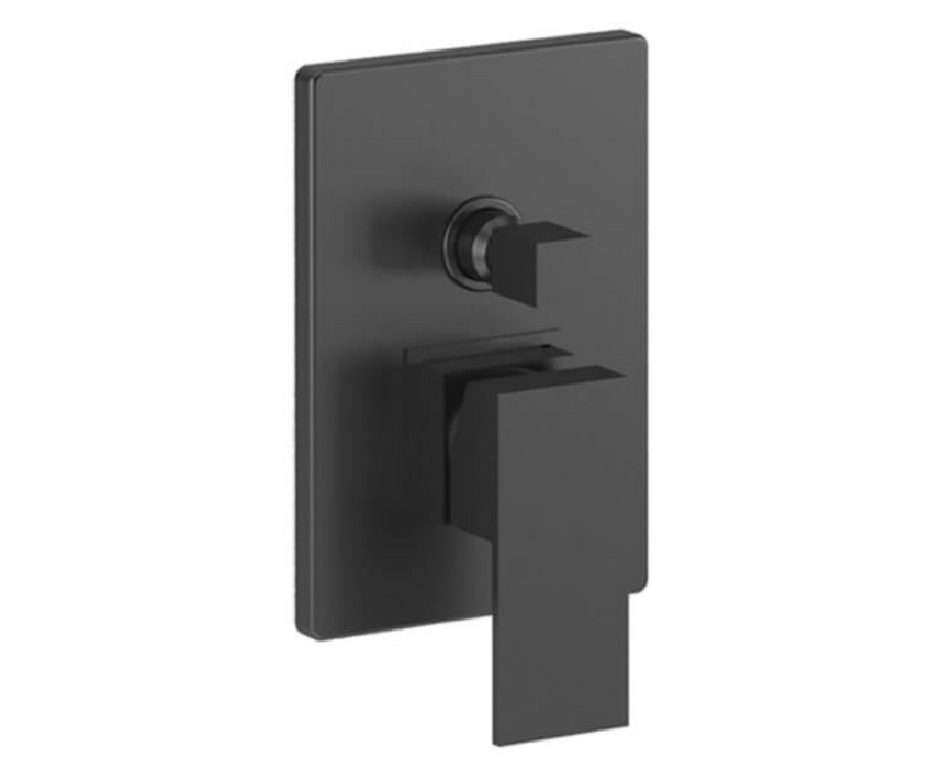 Linear Matt Black 2 Way Concealed Shower Valve