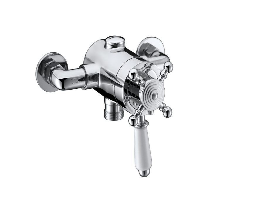 Edwardian Chrome Exposed Thermostatic Shower Valve