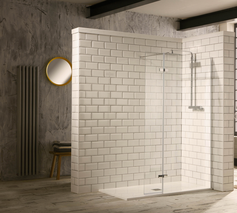 Hinged Flipper Walk In Panel 1200mm — Wise Bathrooms