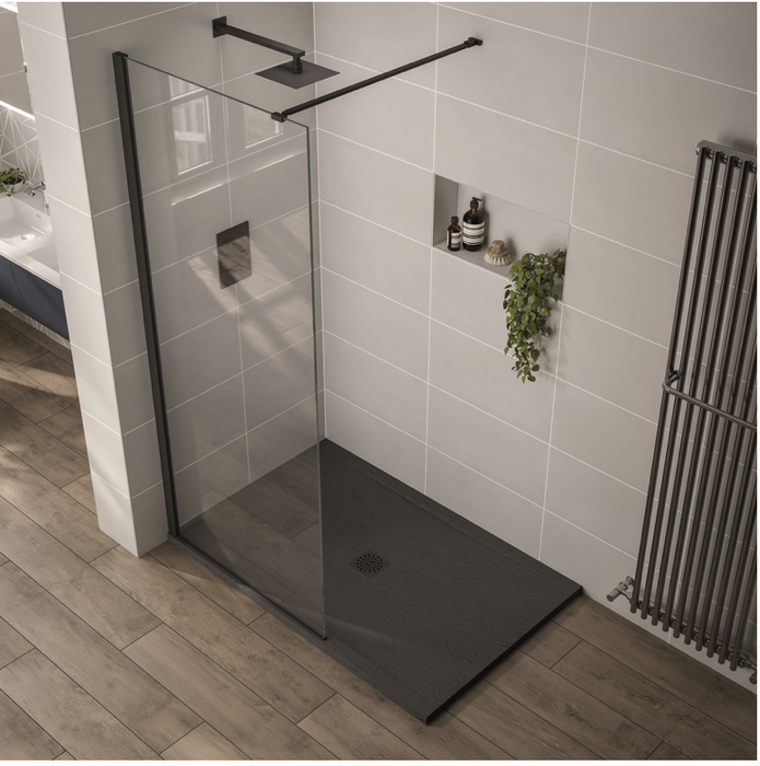 Prestige2 Clear 10mm Walk In Panel 1000mm with Support Arm