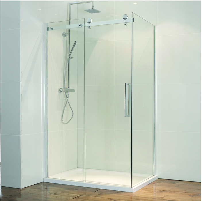 Aqua Frameless Sliding Door Shower Enclosure 1200mm