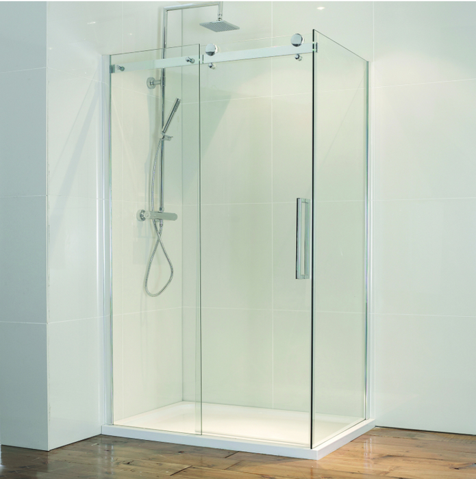 Aqua Frameless Sliding Door Shower Enclosure 1700mm