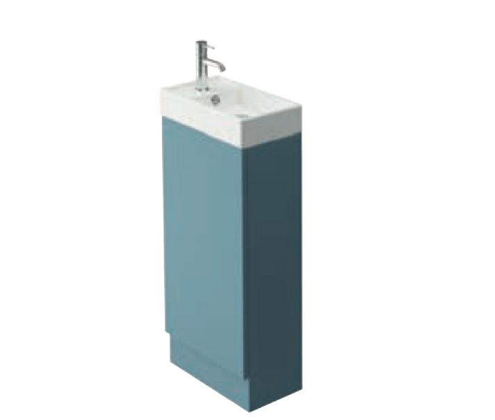 Azure Forest Green 400 Cloakroom Unit with Basin