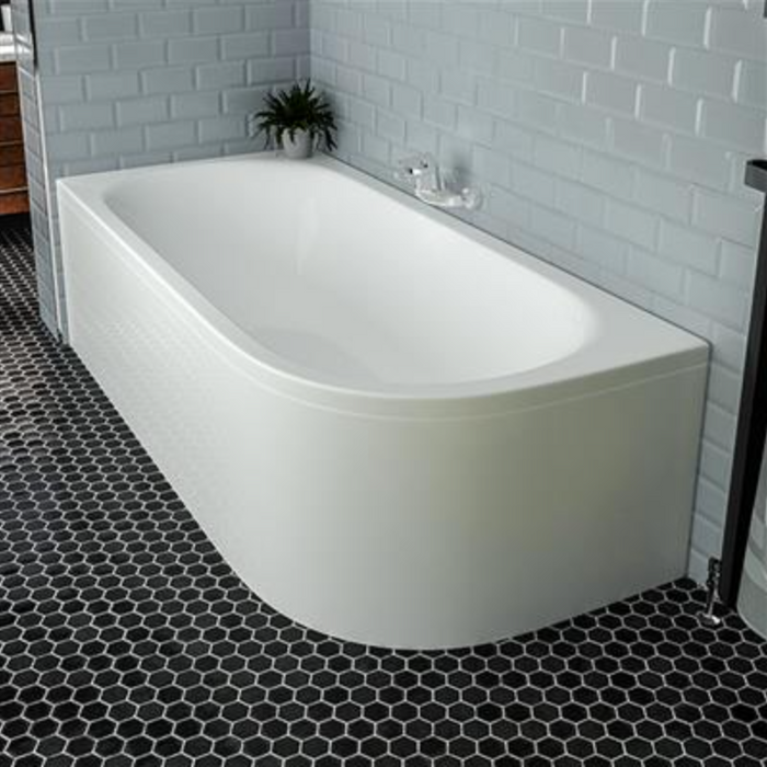 Biscay Double Ended 5mm Bath 1700 x 800mm RH