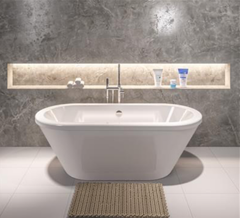 Humber Gloss White Beauforte Acrylic Freestanding Bath 1800 x 800mm