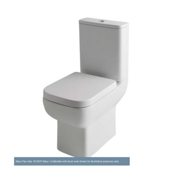 Bijou Comfort Height Pan with Cistern and Soft Close Seat