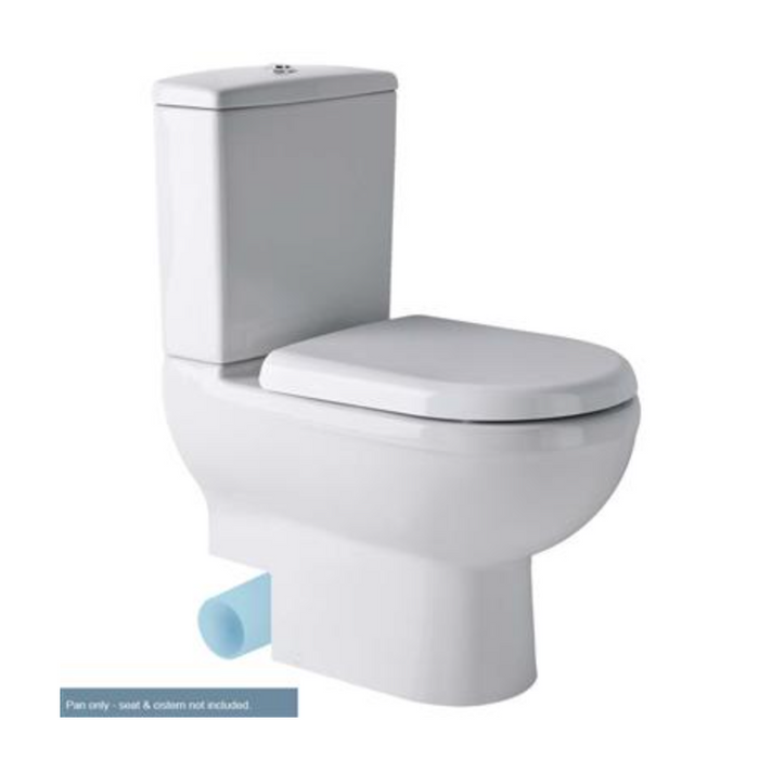 Dura Back to Wall Cut Out Pan with Cistern and Soft Close Seat LH