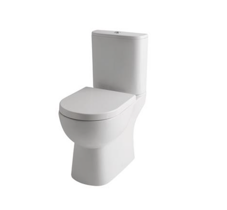 Farringdon Close Coupled Rimless Pan with Cistern & Soft Close Seat