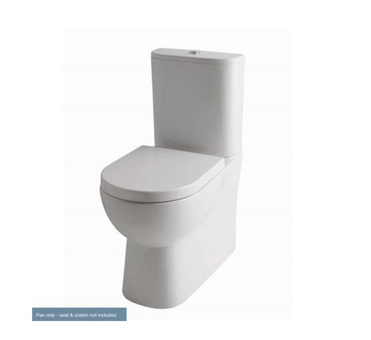 Farringdon Back to Wall Close Coupled Rimless Pan with Cistern & Soft Close Seat