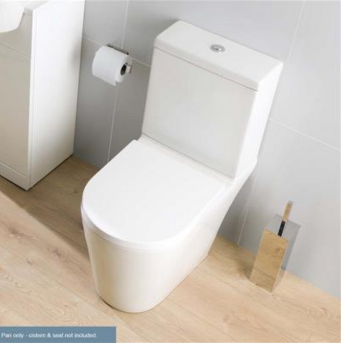 Metro Short Projection Rimless CC Pan with Cistern and Soft Close Seat