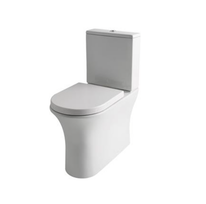 Northall Comfort Height BTW CC Rimless Pan with Cistern and Soft Close Seat