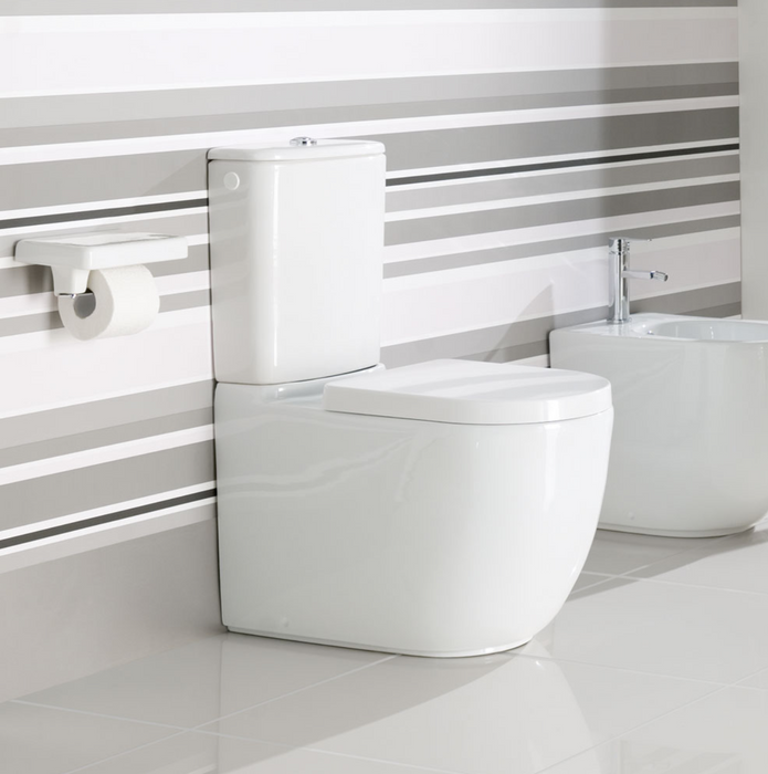Alento Close Coupled WC Pan with Cistern and Soft Close Seat