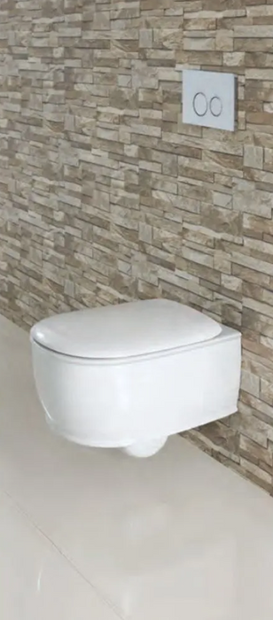 Enza Wall Hung WC Pan with Soft Close Seat
