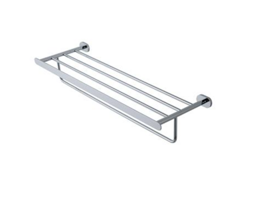 Salerno Chrome Towel Rack with Bar