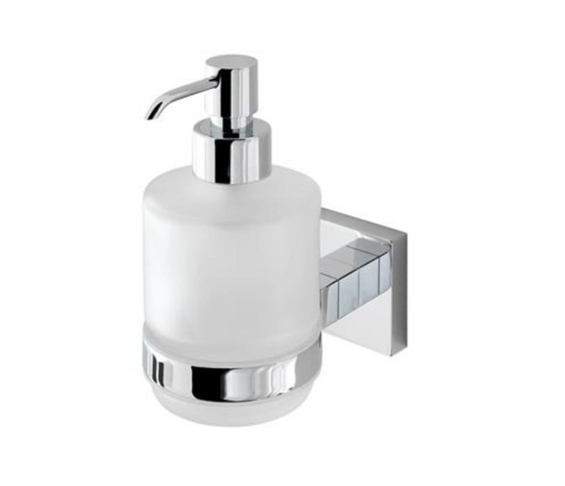 Rimini Solid Brass Glass Soap Dispenser