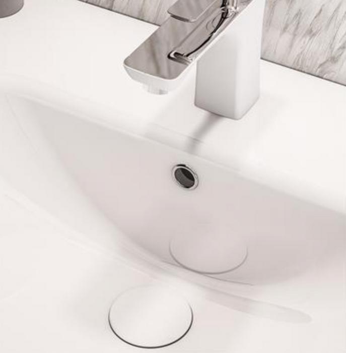Eastbrook Chrome Ceramic Top Basin Waste
