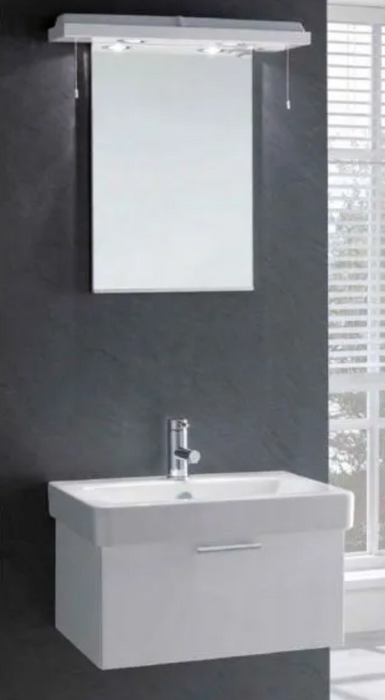 Sorrento Gloss White 450 Wall Hung Vanity with Basin