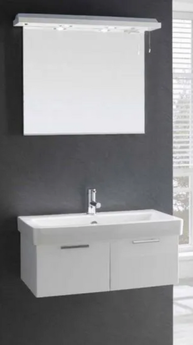 Sorrento Gloss White 450 Wall Hung Vanity with Basin
