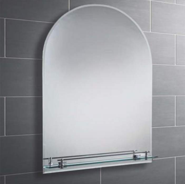 Brunswick Bathroom Mirror with Shelf 700 x 500mm