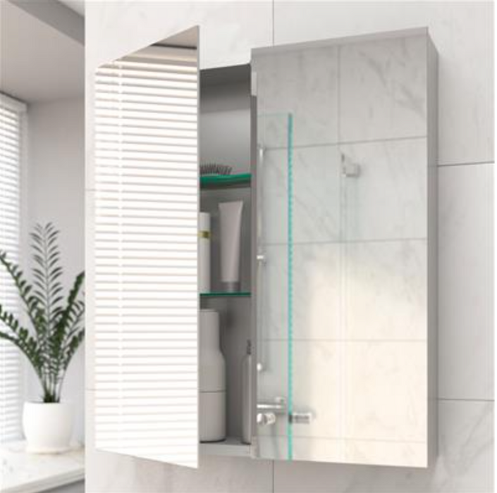 Bosini Soft 2 Door Mirror Cabinet 800 x 600mm