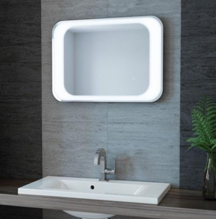 Treviso White LED Landscape Mirror 700 x 500mm