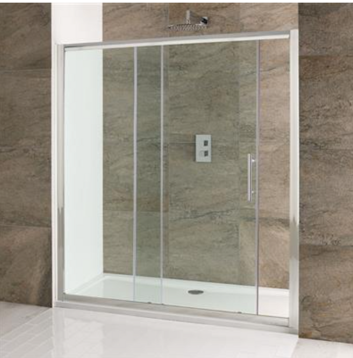 Volente Clear Glass 6mm Sliding Door Enclosure 1600 x 1850mm