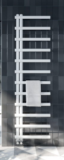 Carlo White Towel Radiator 1750mm x 500mm