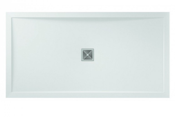 Aqualavo White Rectangular Shower Tray 1200mm x 700mm