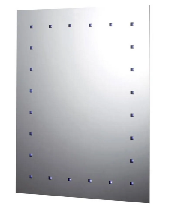 Elation Square Battery Operated LED Mirror 500mm x 650mm