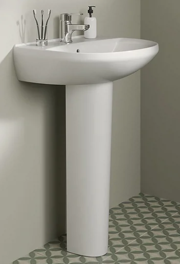 Eurovit Basin and Pedestal 1TH Pack 550mm