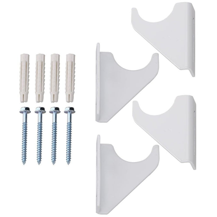 Elle 1800 x 452mm Vertical Column Designer Double White Flat Panel Radiator