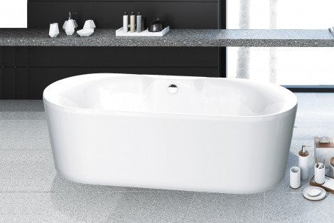 Alan T Carr Elena Freestanding Bath with Integrated Waste
