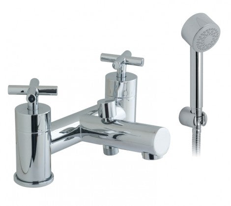 Vado Elements Water Deck Mounted 2 Hole Bath Shower Mixer with Shower Kit