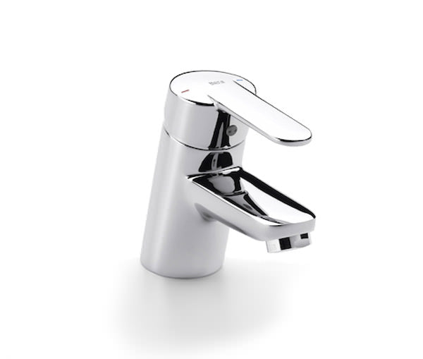 Roca Victoria Chrome Smooth Body Basin Mixer with Pop Up Waste