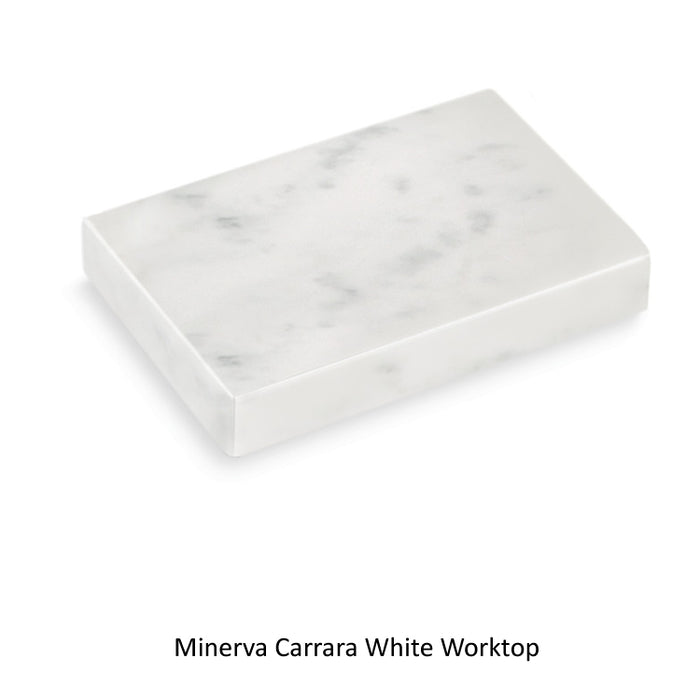 Burlington Freestanding Furniture White 650mm Vanity & Minerva White Basin 1TH