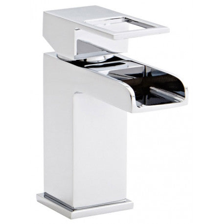 Kartell Adore Chrome Mono Basin Mixer Tap With Clicker Waste