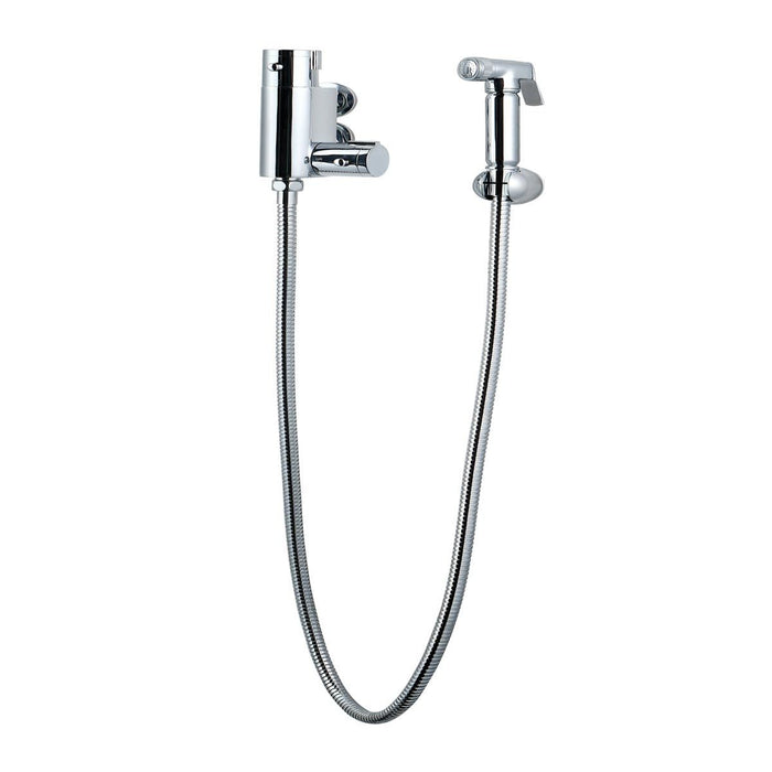 Kartell K-vit Chrome Douche Kit With Thermostatic Mixing Valve And Brass Spray Head