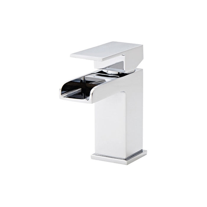 Kartell Phase Chrome Mono Basin Mixer Tap With Clicker Waste