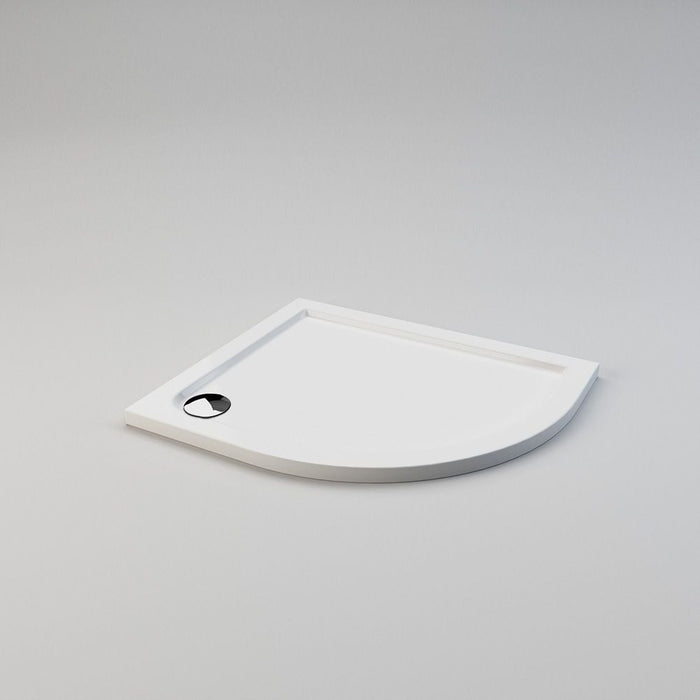 Elle Ultra-Slim Right Position Offset Quadrant Shower Tray + 90mm Waste - Choose Size