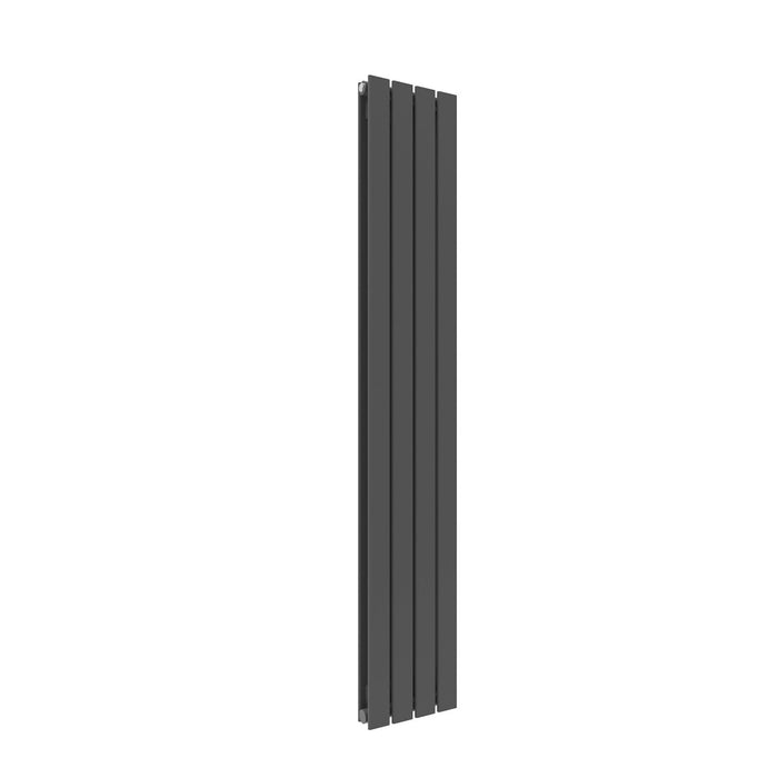 Elle 1800 x 300mm Vertical Column Double Flat Panel Designer Anthracite Radiator